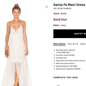 The Jetset Diaries Santa Fe Maxi Ivory Crochet Dre